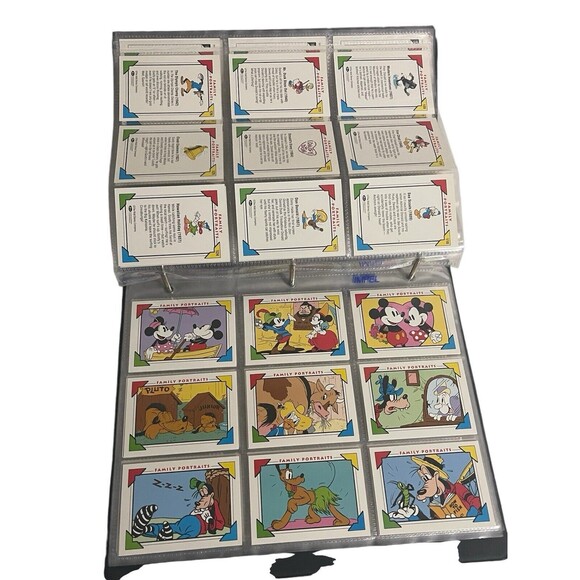 Vintage DISNEY 1991 COLLECTOR CARDS BINDER 198 CARDS - Picture 13 of 16